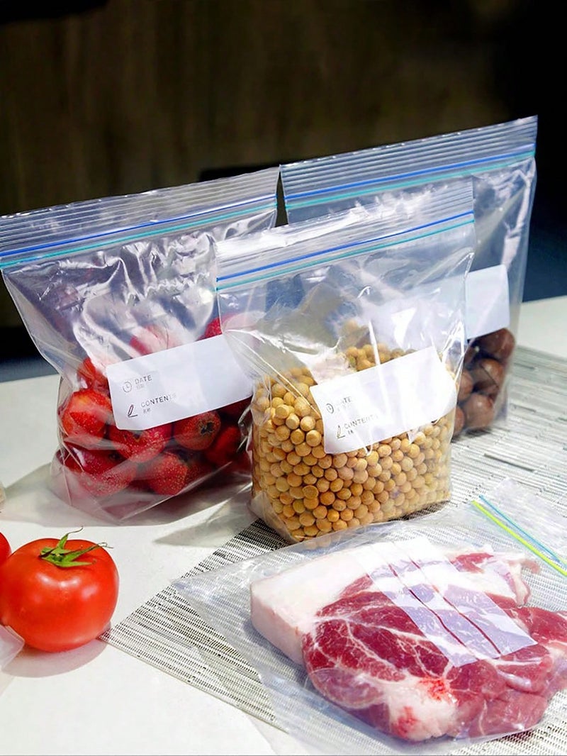 Ziplock Food Storage Bags 20 Pieces for Storage & Freezing - Size: 18 × 20 cm - Image 2